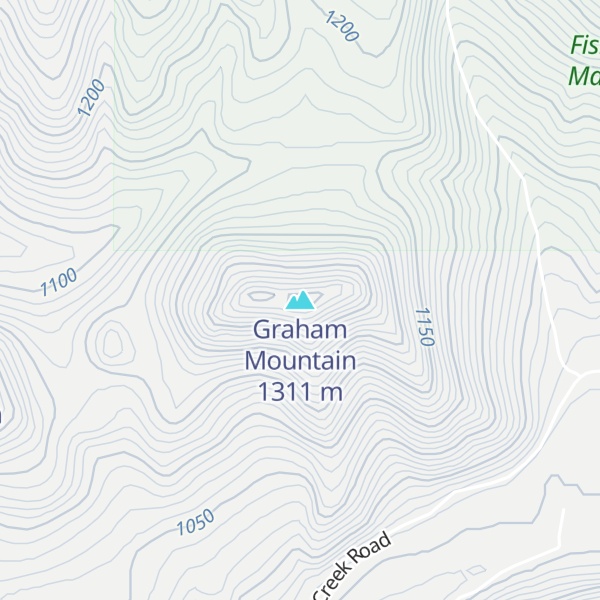 Map of Graham Mountain