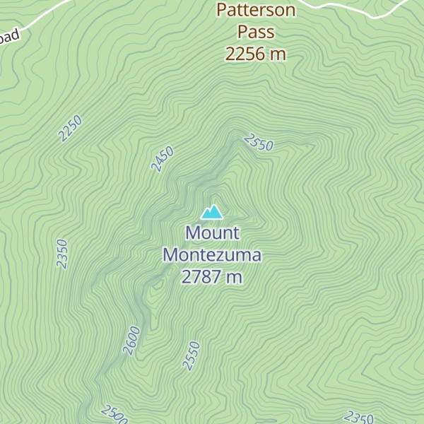 Map of Mount Montezuma