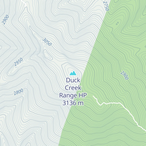 Map of Duck Creek Range HP
