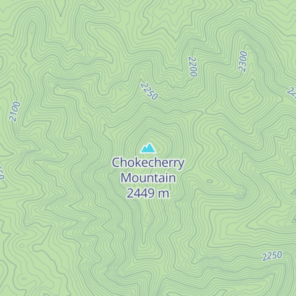 Map of Chokecherry Mountain