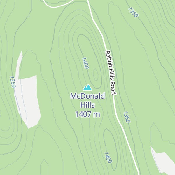 Map of McDonald Hills