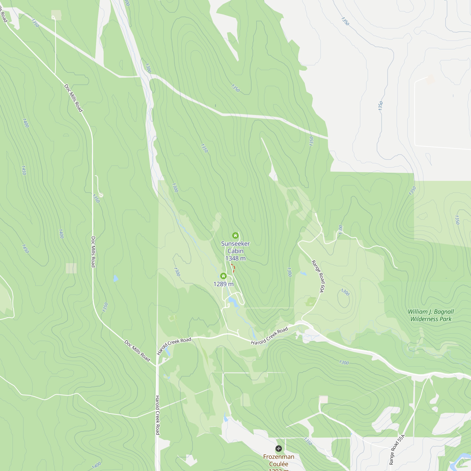 Sunseeker Cabin map
