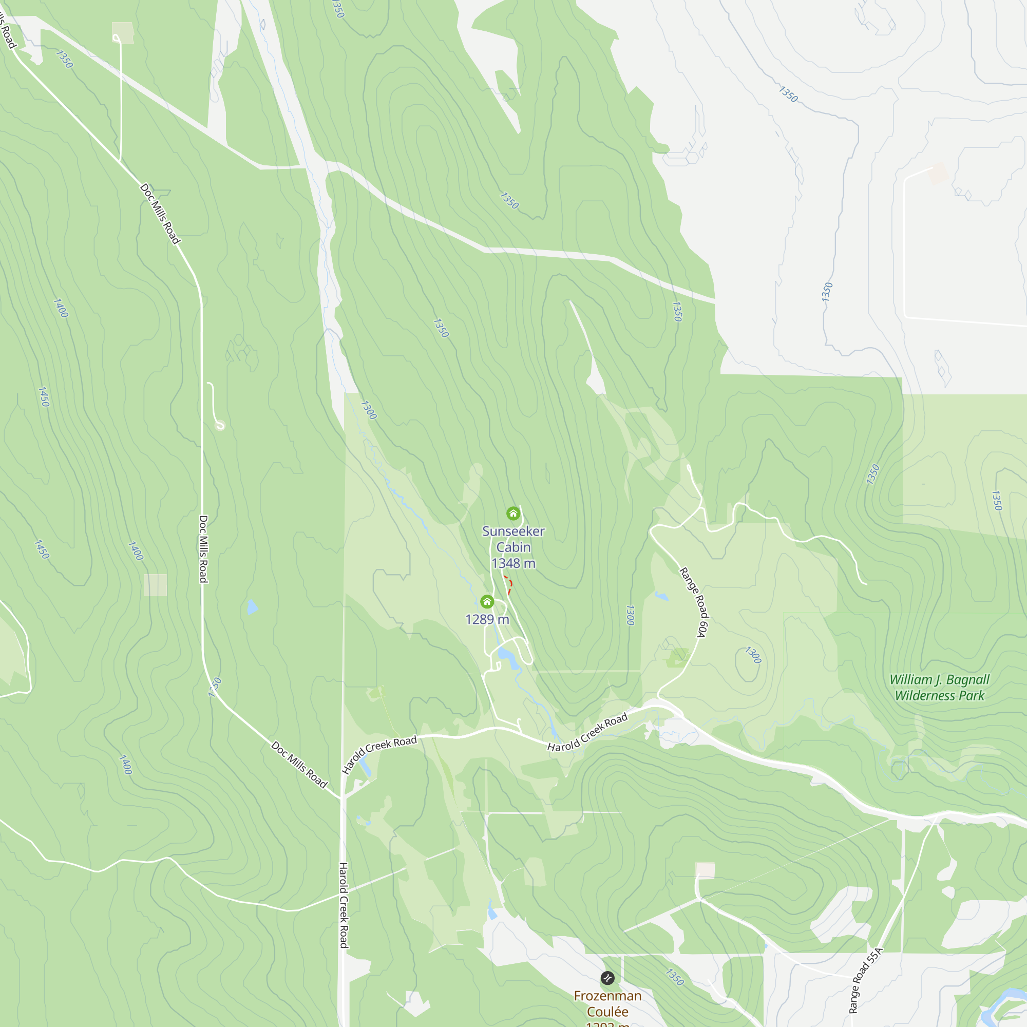 Sunseeker Cabin map