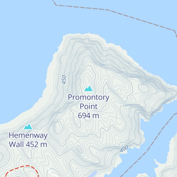 Map of Promontory Point