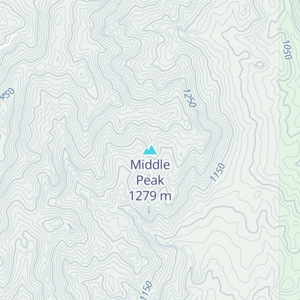 Map of Middle Peak