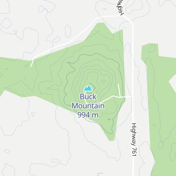 Map of Buck Mountain