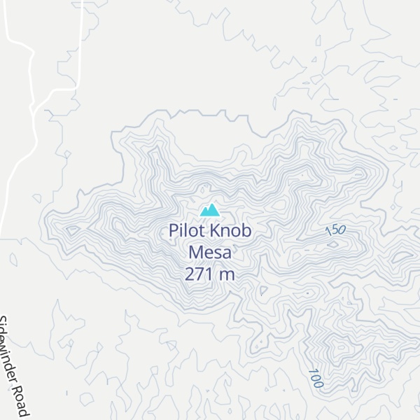 Map of Pilot Knob Mesa