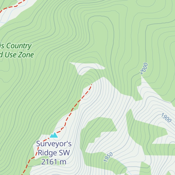 Map of Surveyor's Ridge