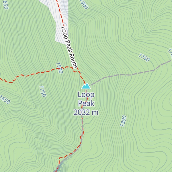 Map of Loop Peak