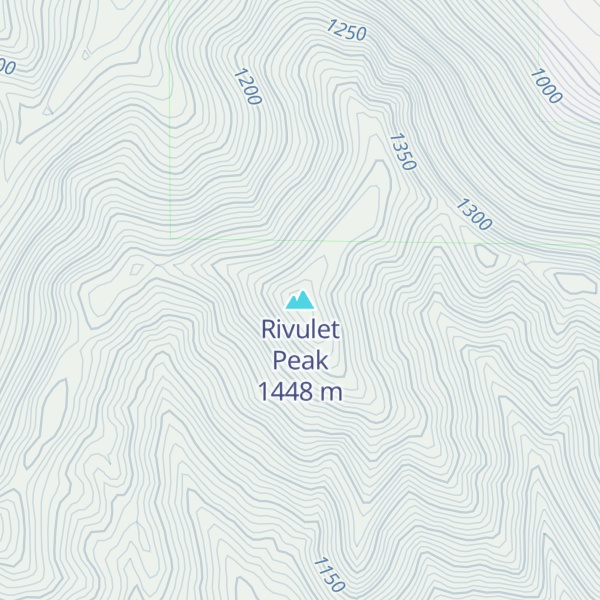 Map of Rivulet Peak