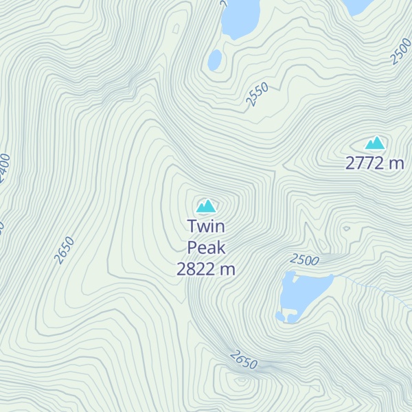 Map of Twin Peak
