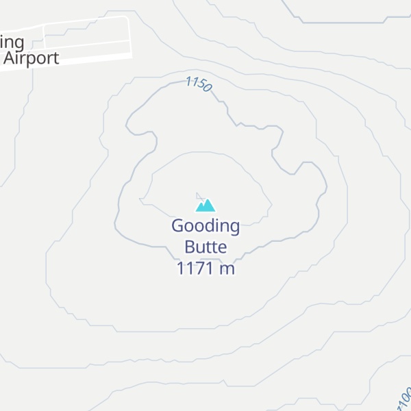 Map of Gooding Butte