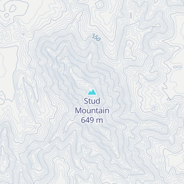 Map of Stud Mountain