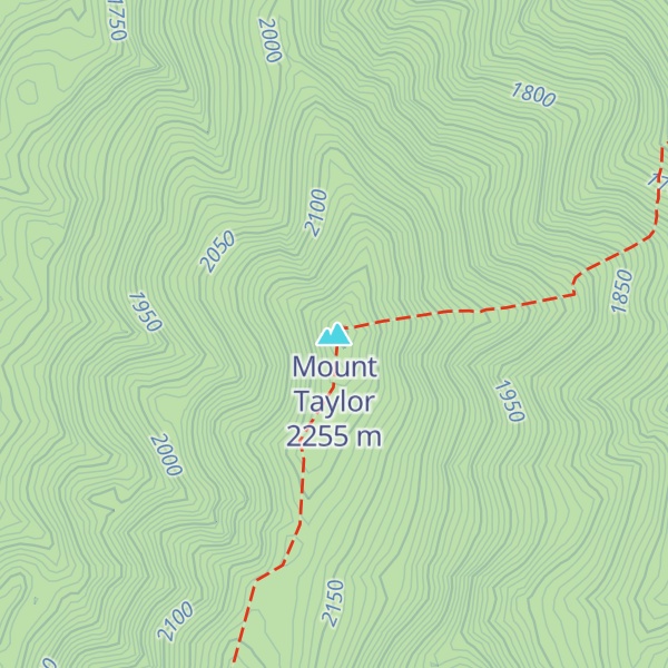 Map of Mount Taylor