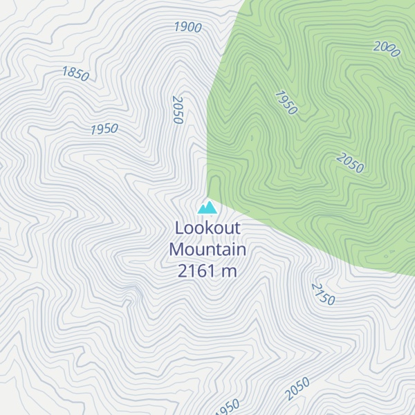 Map of Lookout Mountain