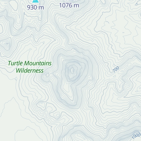 Map of Mopah Peaks
