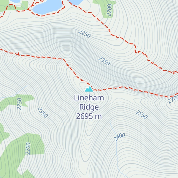 Map of Lineham Ridge