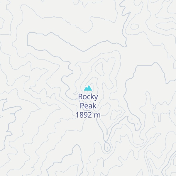 Map of Rocky Peak