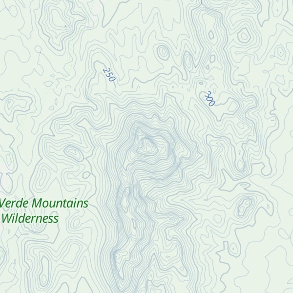 Map of Palo Verde Peak