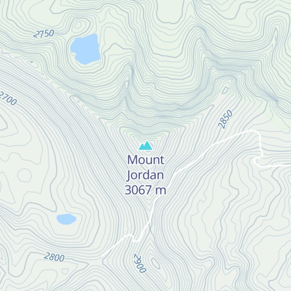Map of Mount Jordan