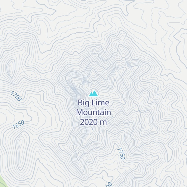 Map of Big Lime Mountain