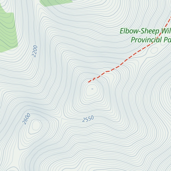 Map of Jagermeister Peak