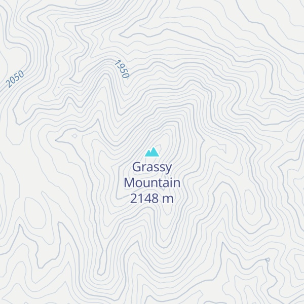 Map of Grassy Mountain