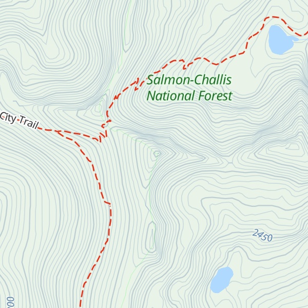 Map of Waugh Mountain