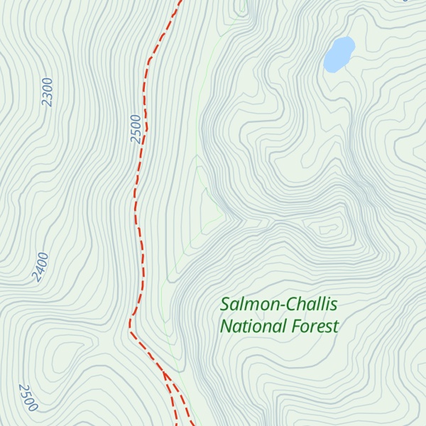 Map of Lost Packer Peak