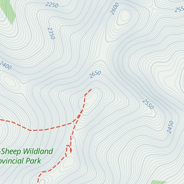 Map of North Highwood Peak