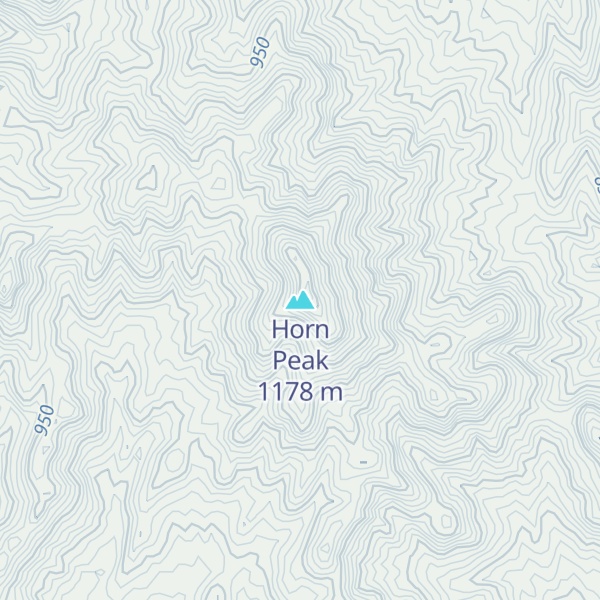Map of Horn Peak