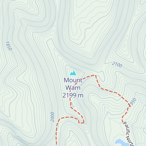 Map of Mount Wam