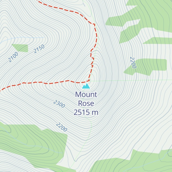 Map of Mount Rose