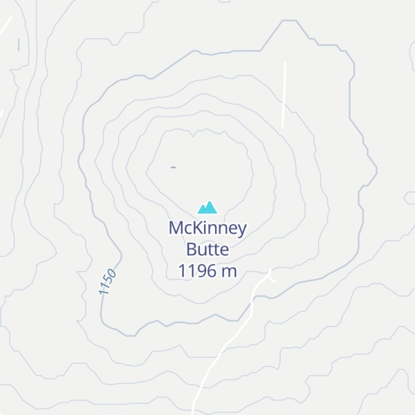 Map of McKinney Butte