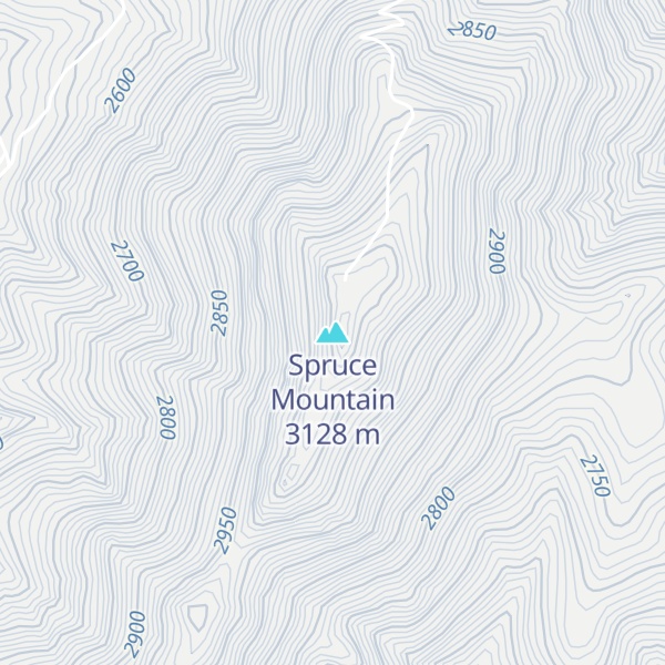 Map of Spruce Mountain