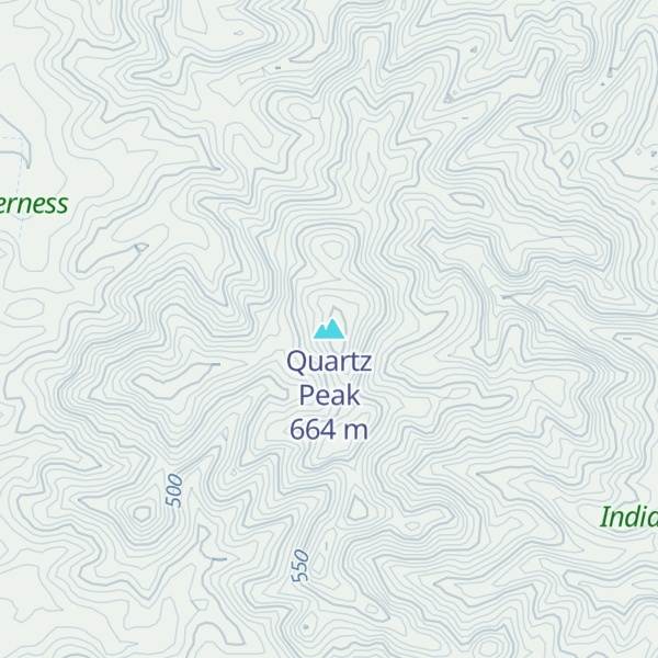 Map of Quartz Peak