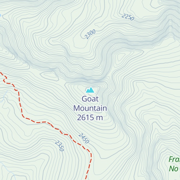 Map of Goat Mountain