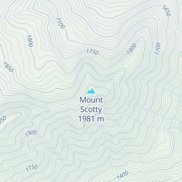 Map of Mount Scotty