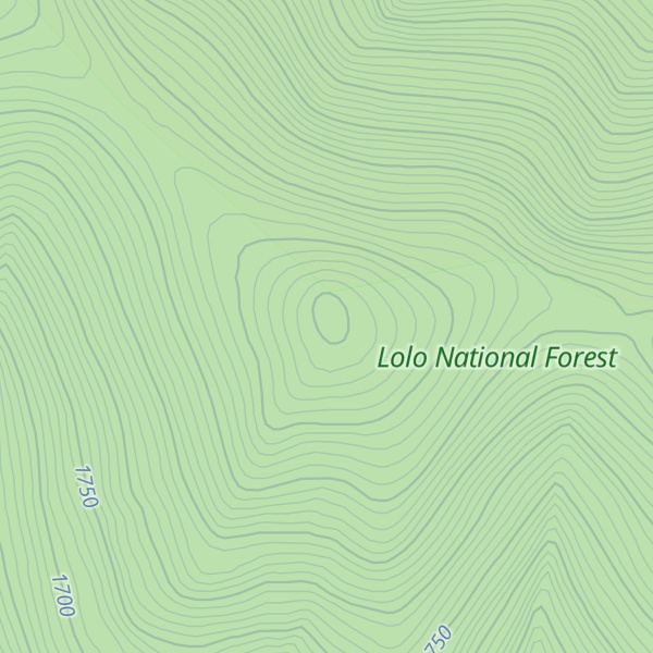 Map of Tepee Mountain