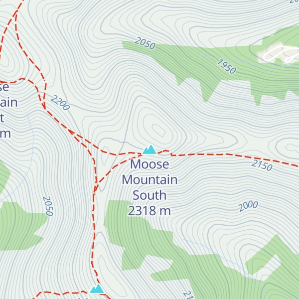 Map of Moose Mountain South