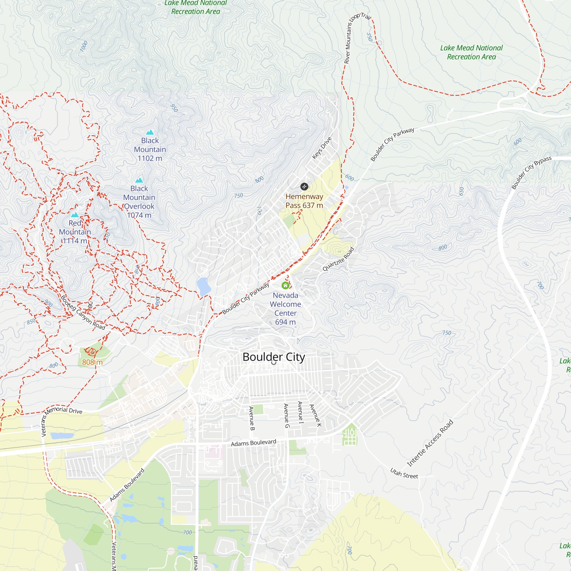 Nevada Welcome Center map