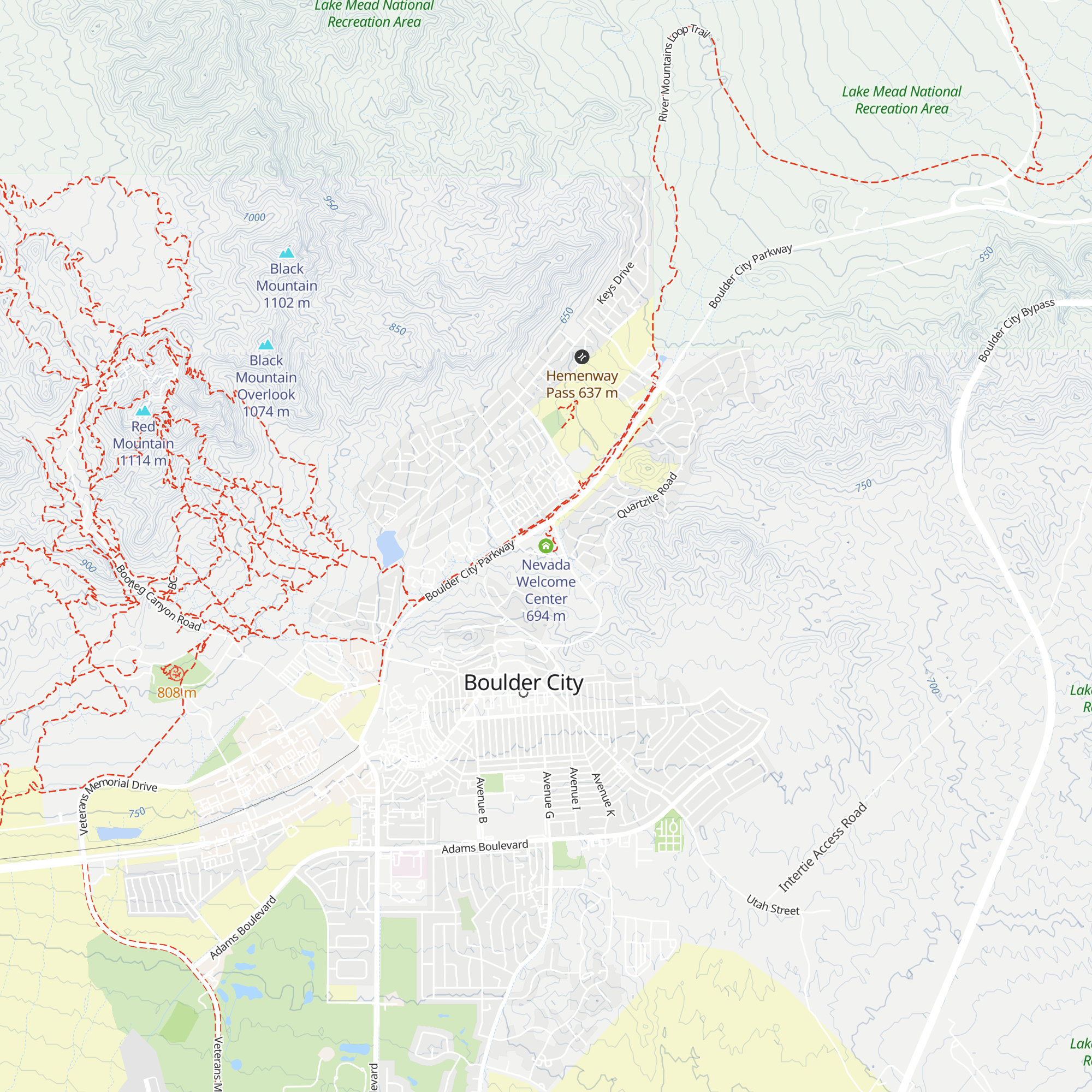 Nevada Welcome Center map