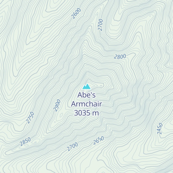 Map of Abe's Armchair