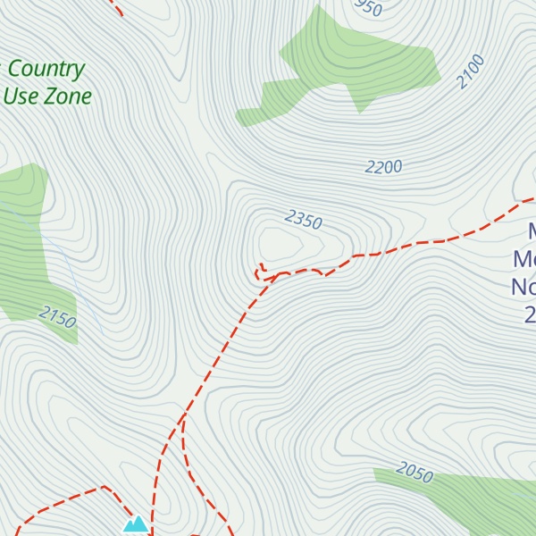Map of Moose Mountian Fire lookout