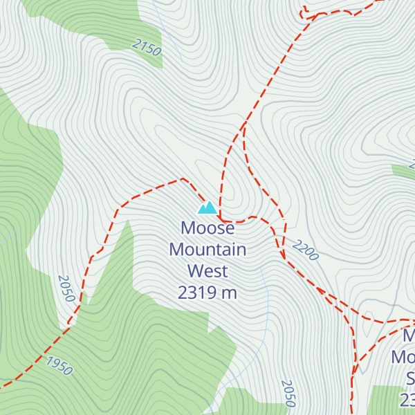 Map of Moose Mountain West