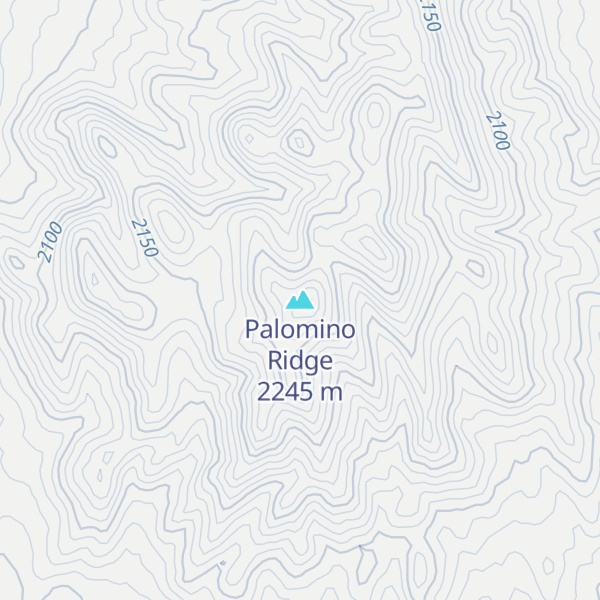 Map of Palomino Ridge