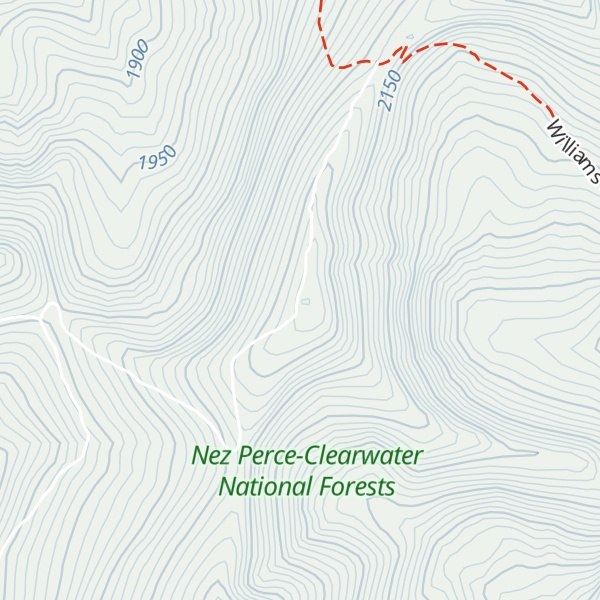 Map of Blacklead Mountain