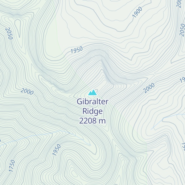Map of Gibralter Ridge