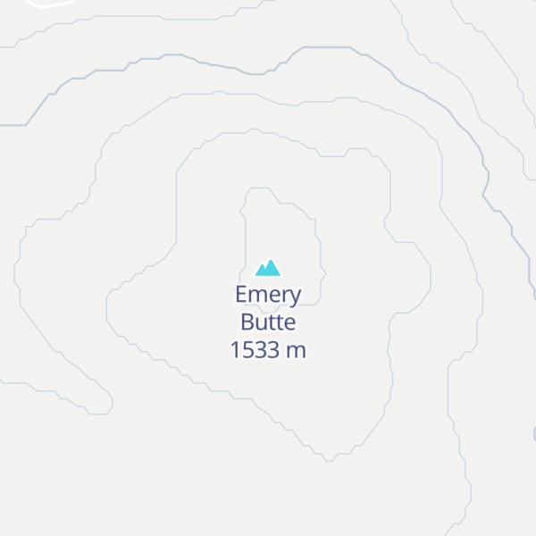 Map of Emery Butte