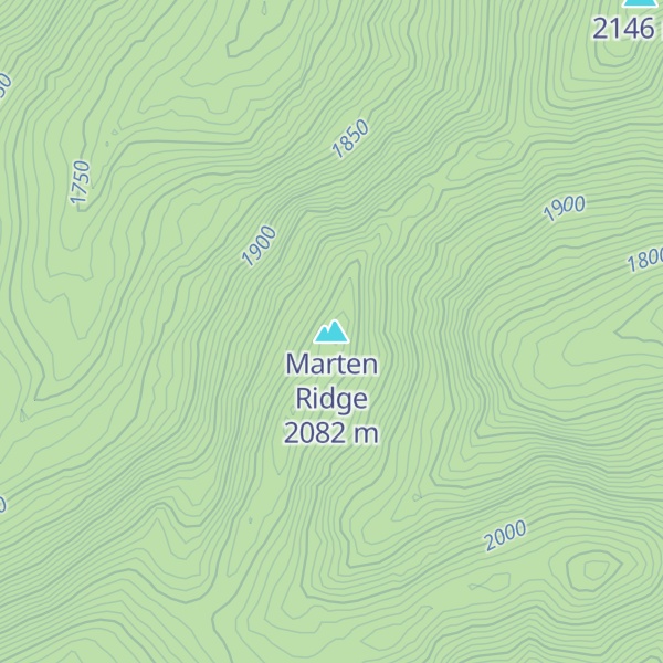 Map of Marten Ridge